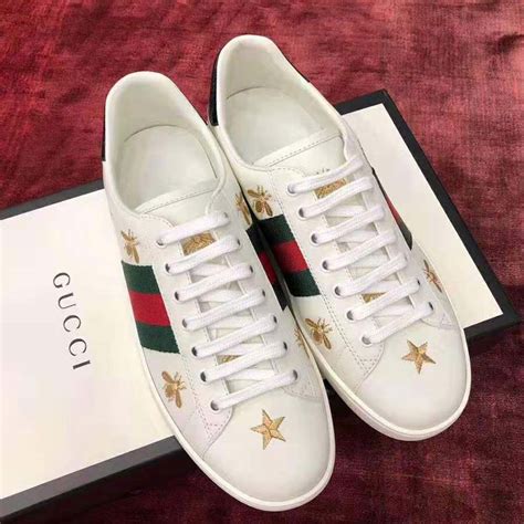 white gucci shoes with stars|Gucci casual sneakers.